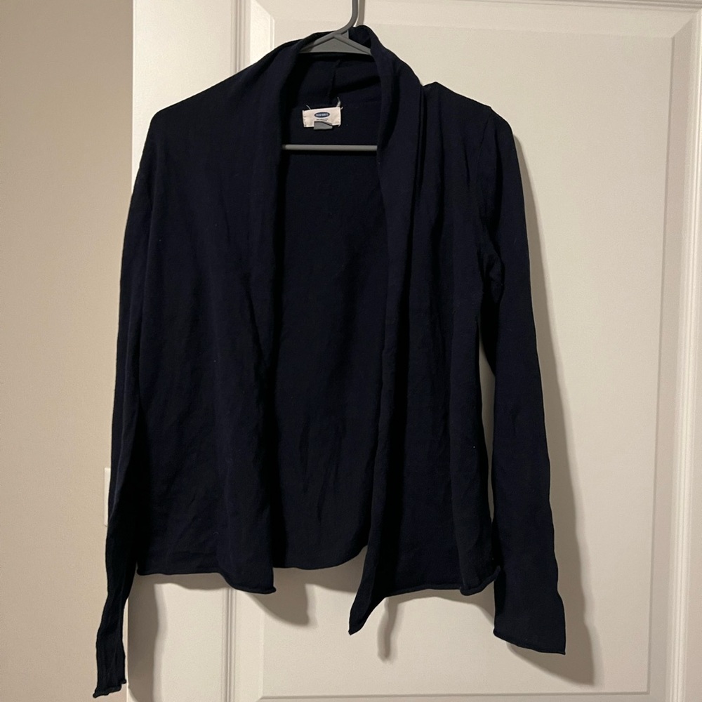 Blue cardigan